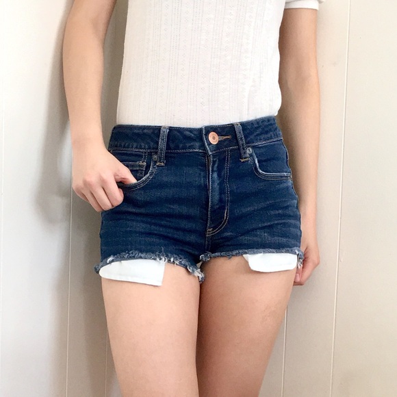 American Eagle Hi-rise Shortie Shorts - Picture 1 of 6